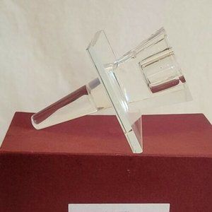 oleg cassini crystal wine bottle stopper candle holder grandmillennial 107811